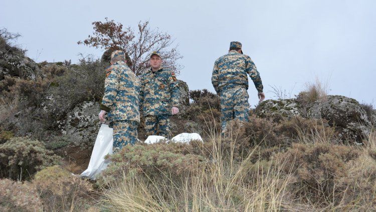 Şuşa meşəsində 6 gün yaralı vəziyyətdə gizlənən erməni polisi tapıldı