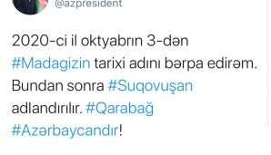 İlham Əliyev Madagizin adını dəyişdi — foto 1