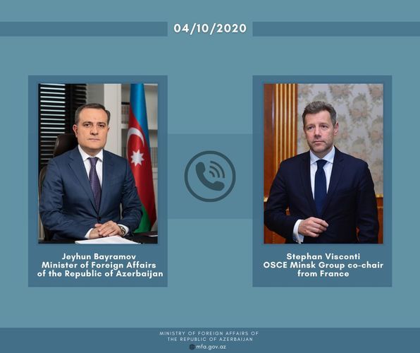 Azərbaycan Xarici İşlər naziri ilə fransalı həmsədr arasında telefon danışığı oldu