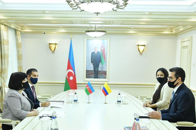 Sahibə Qafarova Kolumbiya səfirini qəbul etdi