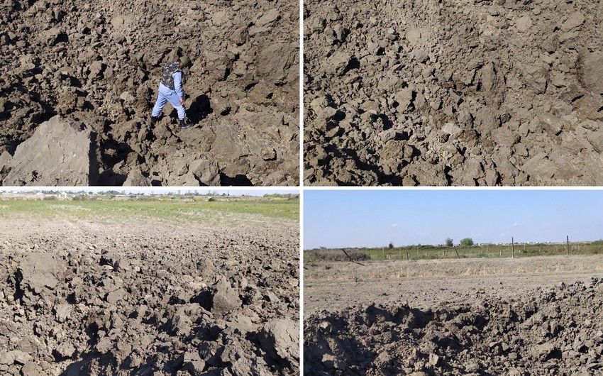 Kürdəmirə atılan raketin       FOTOSU