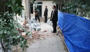 İcra hakimiyyəti sabiq deputata tikinti aparmağa imkan vermədi - Söküldü -         FOTO — foto 3