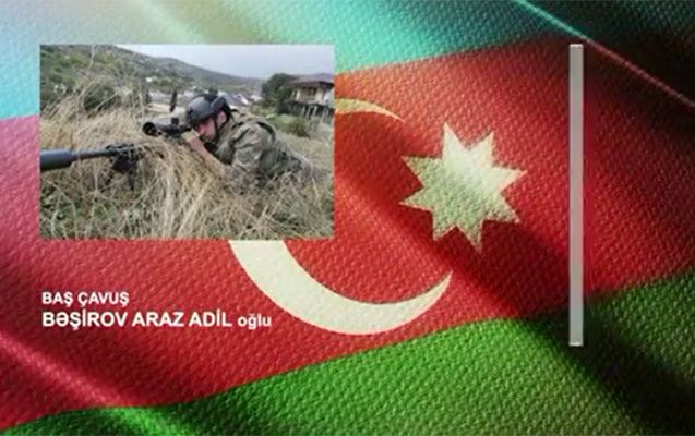 Araz Bəşirov düşmənin 19 canlı qüvvəsini snayper tüfəngi ilə məhv etdi -   VİDEO