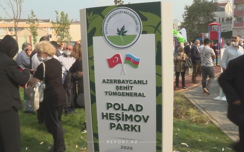 Türkiyədə general Polad Həşimov adına parkın açılışı oldu
