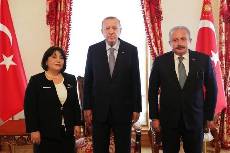 Sahibə Qafarova Rəcəb Tayyib Ərdoğanla görüşudü