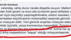 Komitənin “Hər ay xaricdən üç köynək gətirsəniz, məqsədinizin "başqa" olduğu anlaşılacaq” açıqlaması gülüşə səbəb oldu -   FOTO — foto 1