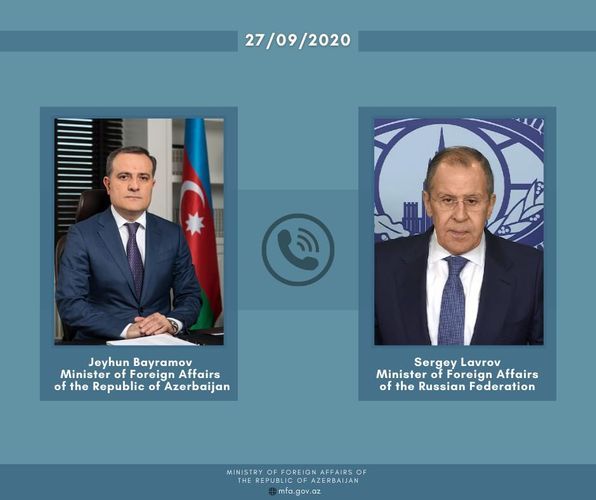 XİN Ceyhun Bayramov və Lavrov arasında telefon danışığı ilə bağlı məlumat yaydı