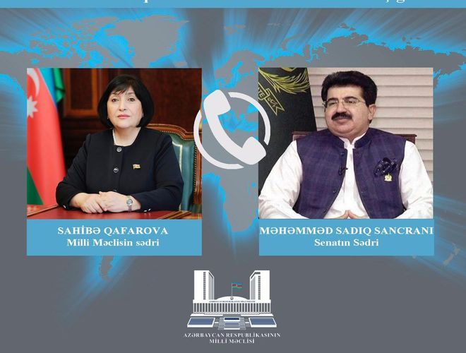 Sahibə Qafarova Məhəmməd Sadiq Sancrani ilə danışdı