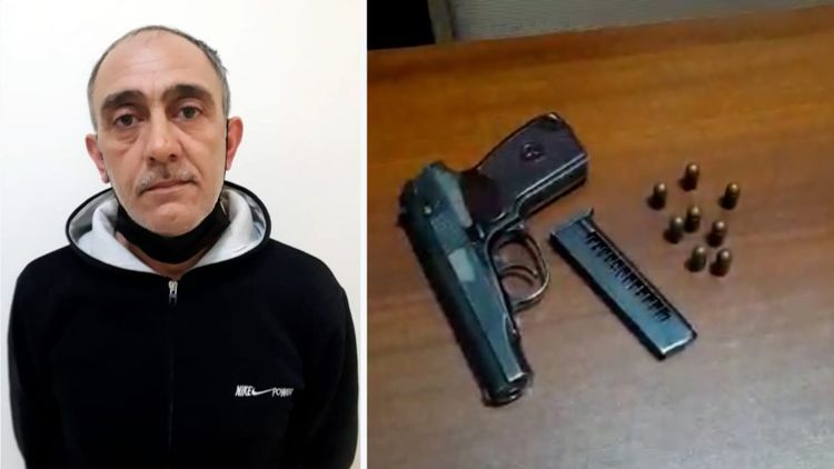 Bakıda silahlı şəxs saxlanıldı