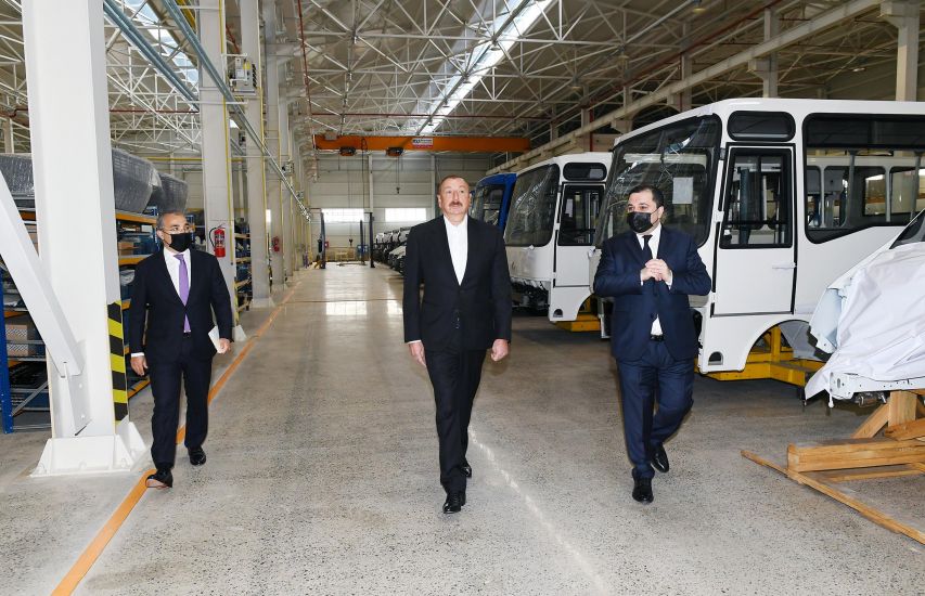 Dövlət başçısı Hacıqabul Sənaye Məhəlləsinin açılışında iştirak etdi -     YENİLƏNDİ