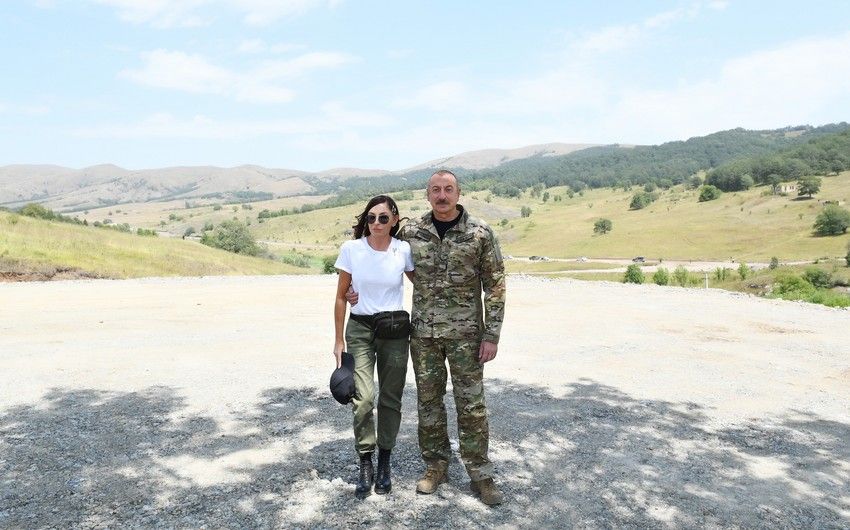 Prezident və birinci xanım Xocavənd rayonuna səfər ediblər  -   YENİLƏNDİ