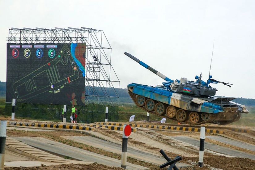 Azərbaycanın tankçıları “Tank biatlonu” müsabiqəsində yarımfinal mərhələsinə vəsiqə qazanıblar
