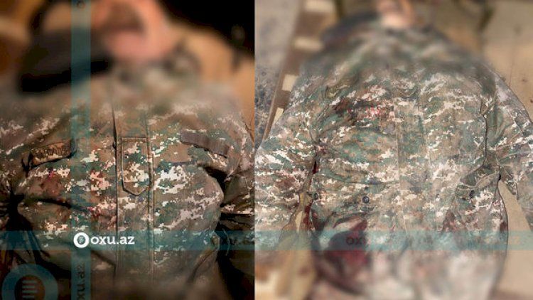 Əsgərimizin zərərsizləşdirdiyi erməninin hərbçi olduğunu sübut edən foto