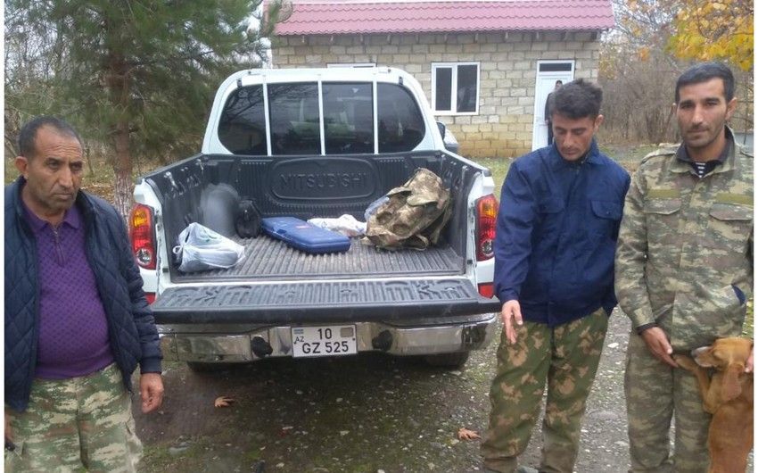 Taxtakörpüdə qanunsuz ov edən şəxslər saxlanıldılar
