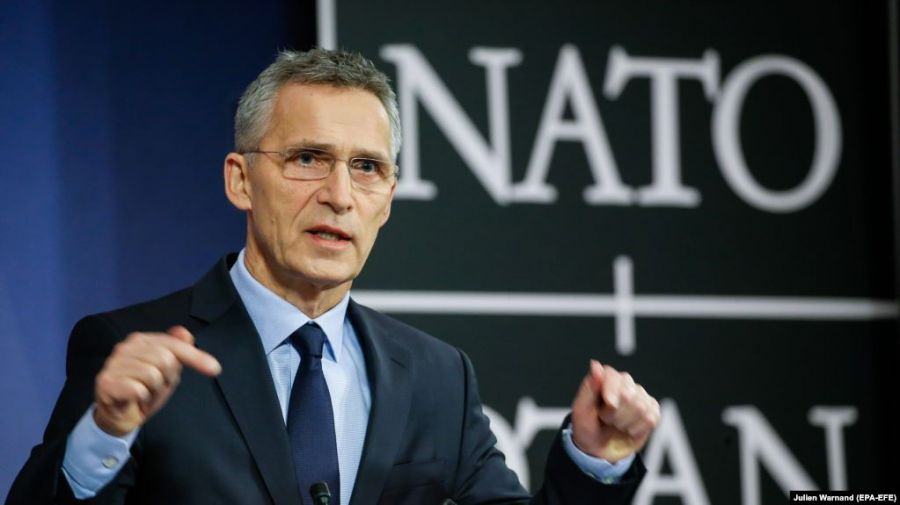 Yens Stoltenberq: "Ukraynanın NATO-ya üzvlüyü müzakirə olunmur"