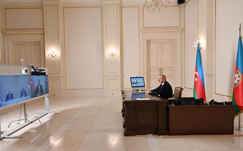 İlham Əliyev “Maire Tecnimont Group”un sədrini videoformatda qəbul etdi