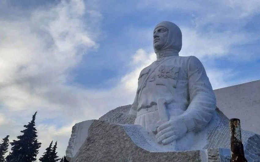 Ermənilərin Xocavənddə Qaregin Njdeyə qoyduqları heykəl götürüldü