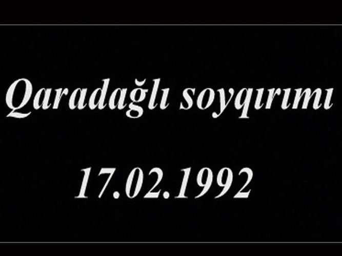 Qaradağlı qətliamından 29 il ötür