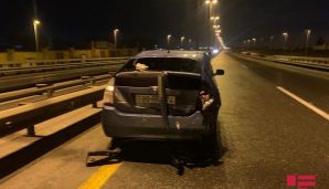 Bakıda körpünün üzərində 11 avtomobil toqquşub, xəsarət alanlar var -        FOTO — foto 11