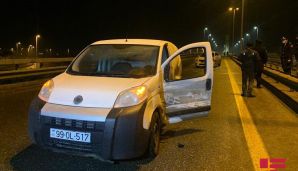 Bakıda körpünün üzərində 11 avtomobil toqquşub, xəsarət alanlar var -        FOTO — foto 12