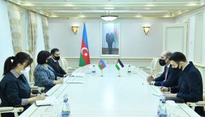 Sahibə Qafarova Sami Abdullah Göşeh ilə görüşdü — foto 1