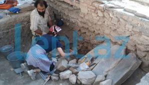 Azərbaycanda qəbri tapılan xanın skeleti çıxarıldı -         FOTO — foto 1
