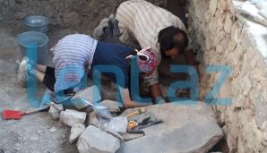 Azərbaycanda qəbri tapılan xanın skeleti çıxarıldı -         FOTO — foto 2