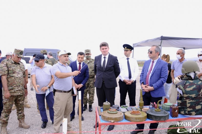 Füzuli-Zəngilan dəmiryolunda 1323 mina, 14 partlamamış hərbi sursat aşkarlandı