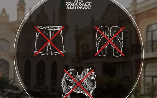 Məşhur restorandan “şortik” geyinən kişilərə qadağa