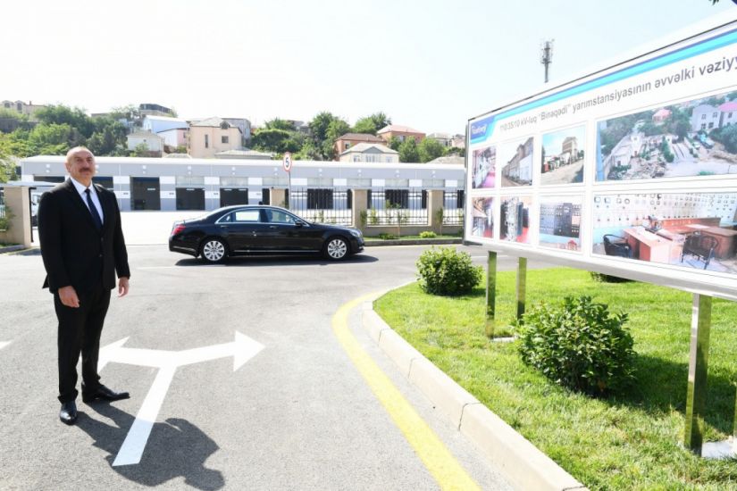 İlham Əliyev 110/35/6 kilovoltuq “Binəqədi” yarımstansiyasının açılışını etdi -   FOTOLAR