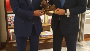 Rövnəq Abdullayev Marius Vizerlə görüşdü — foto 1
