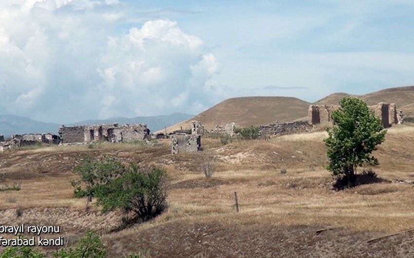 Cəbrayılın Cəfərabad kəndindən videogörüntülər