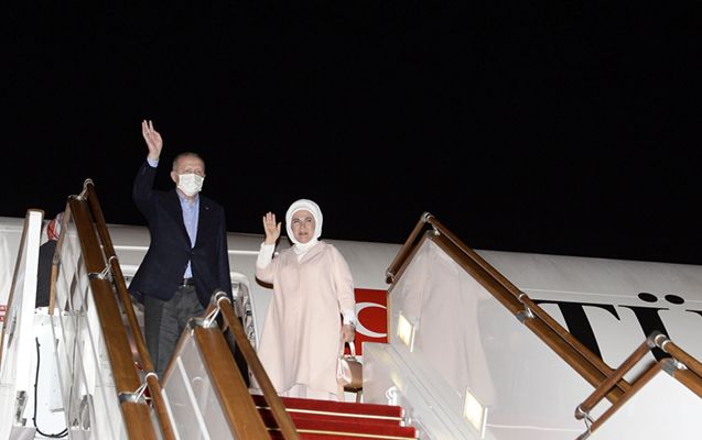 Ərdoğanın rəsmi səfəri başa çatdı -     FOTOLAR