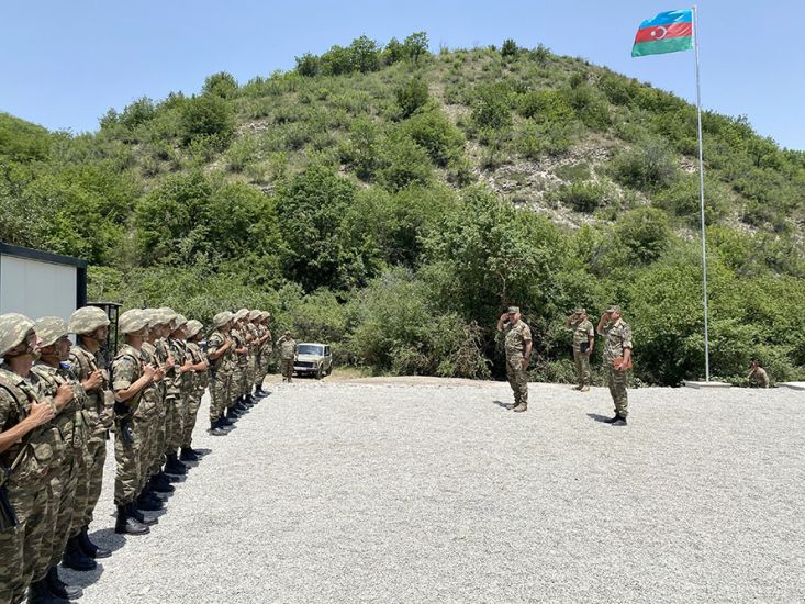 Azad edilmiş ərazilərdə modul tipli daha bir hərbi hissə istifadəyə verilib -     FOTO