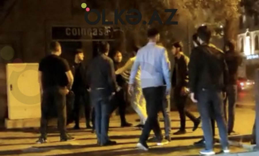 Bakının mərkəzində insident:       Qadının ürəyi getdi - VİDEO