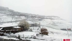 Qubaya qar yağdı - FOTOLAR — foto 1