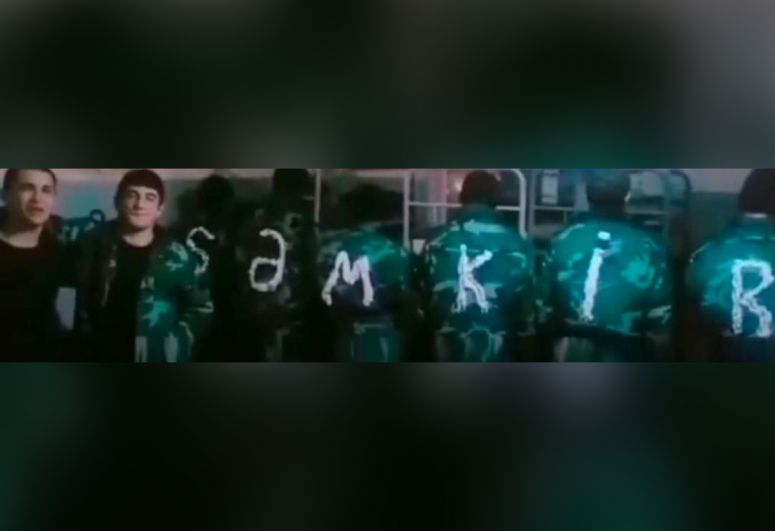 Əsgərlərin kürəyinə "Şəmkir" yazaraq salam göndərilməsi hadisəsi ilə bağlı açıqlama