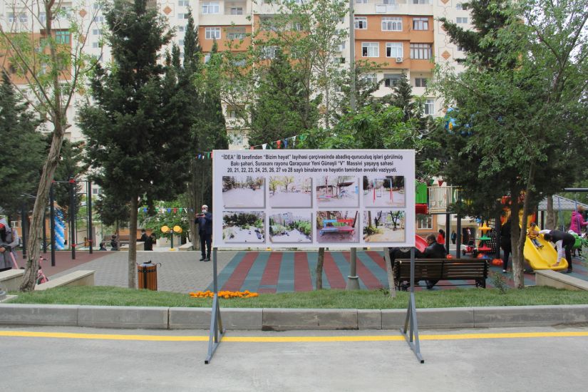 Paytaxtda abadlaşdırılan növbəti həyət sakinlərin istifadəsinə verildi