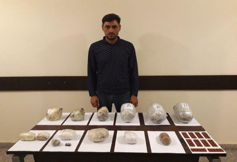 İrandan Azərbaycana 18 kq narkotik keçirmək istəyən 5 nəfər saxlanıldı