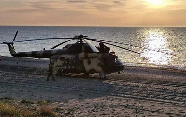 Hərbi helikopterimiz Türkiyədə məcburi eniş etdi -       FOTO