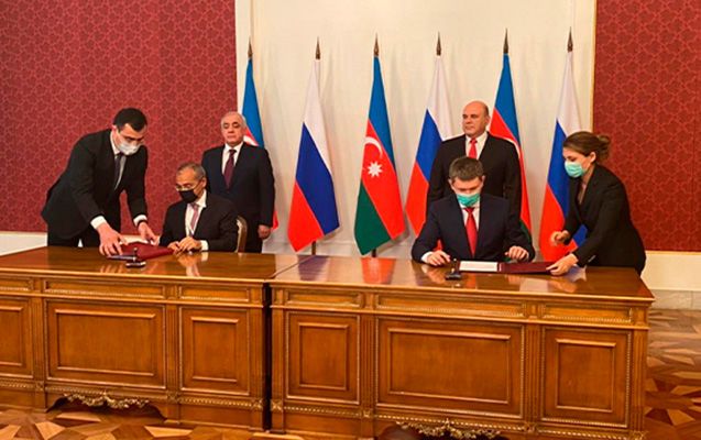 Moskvada Rusiya ilə Azərbaycan arasında sənədlər imzalandı