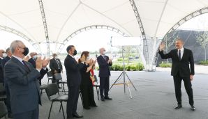 Prezident İlham Əliyev Ağdam şəhərinin bərpasının təməl daşını qoyub -     YENİLƏNDİ — foto 1