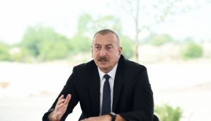 Prezident İlham Əliyev Ağdam şəhərinin bərpasının təməl daşını qoyub -     YENİLƏNDİ — foto 3