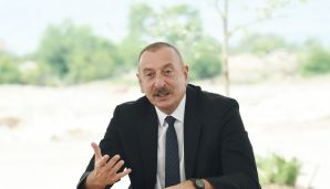 Prezident İlham Əliyev Ağdam şəhərinin bərpasının təməl daşını qoyub -     YENİLƏNDİ — foto 5
