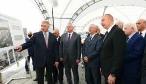Prezident İlham Əliyev Ağdam şəhərinin bərpasının təməl daşını qoyub -     YENİLƏNDİ — foto 9