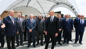 Prezident İlham Əliyev Ağdam şəhərinin bərpasının təməl daşını qoyub -     YENİLƏNDİ — foto 8