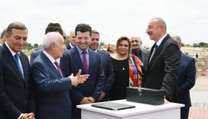 Prezident İlham Əliyev Ağdam şəhərinin bərpasının təməl daşını qoyub -     YENİLƏNDİ — foto 11