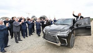 Prezident İlham Əliyev Ağdam şəhərinin bərpasının təməl daşını qoyub -     YENİLƏNDİ — foto 14
