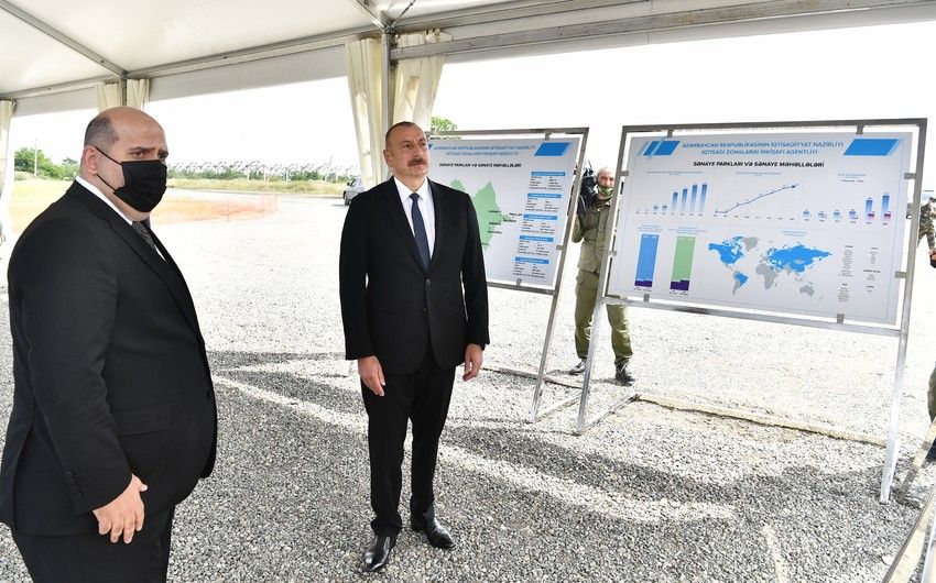 İlham Əliyev Ağdam Sənaye Parkının təməlqoyma mərasimində iştirak etdi -     YENİLƏNDİ