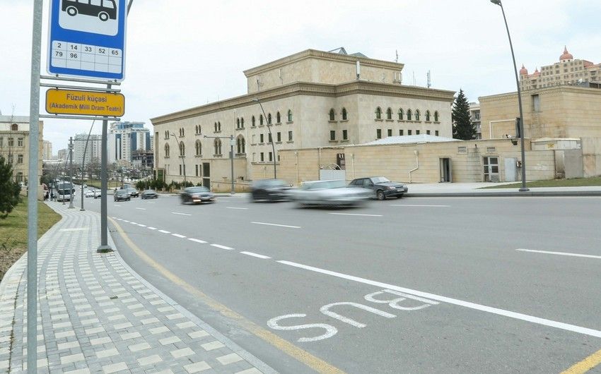 Bakıda avtobus zolaqlarının tələblərinə riayət etməyənlərin nəzərinə